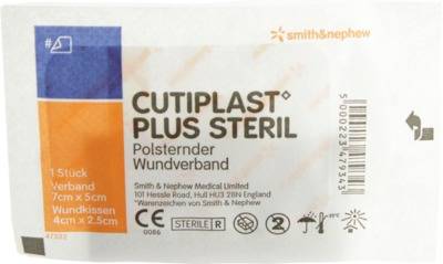 CUTIPLAST Plus steril 5x7 cm Verband von Smith & Nephew GmbH - Woundmanagement