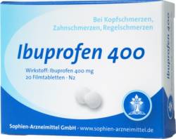 IBUPROFEN Sophien 400 Filmtabletten 20 St von Sophien Arzneimittel GmbH