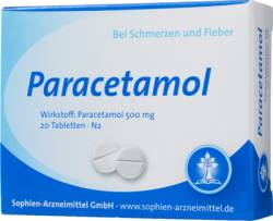 PARACETAMOL Sophien 500 Tabletten 20 St von Sophien Arzneimittel GmbH