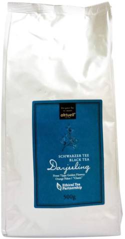 Schwarztee Akutell Darjeeling von Spinnrad GmbH