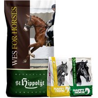 St. Hippolyt WES for Horses - Basic Crunch 25 kg & Lobs Belohnungswürfel 2 x 1 kg geschenkt von St. Hippolyt