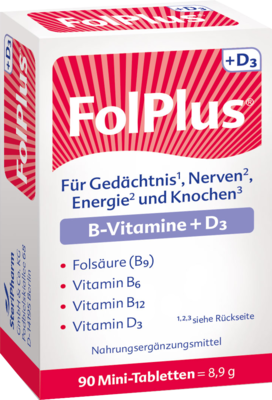 FOLPLUS+D3 Tabletten 8.9 g von SteriPharm Pharmazeutische Produkte GmbH & Co. KG
