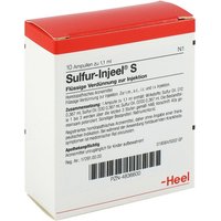 Sulfur Injeel S Ampullen von Sulfur-Injeel