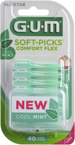 Gum Soft-Picks Comfort Flex Mint Medium 40 Stück von Sunstar Deutschland GmbH