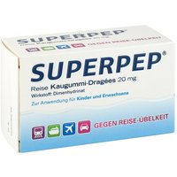 Superpep Reise Kaugummi-Dragees 20mg von Superpep