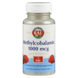 "VITAMIN B12 METHYLCOBALAMIN 1000 µg Tabletten 60 Stück" von "Supplementa GmbH"