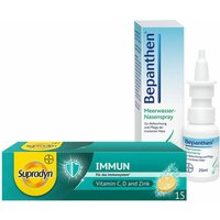 Bepanthen® Meerwasser-Nasenspray + Supradyn® Immun von Supradyn