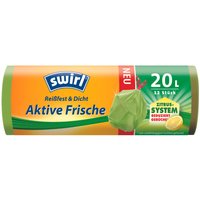 swirl® Aktive Frische Müllbeutel, 20l, 12 Stück von Swirl