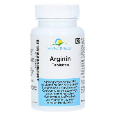 "ARGININ TABLETTEN 120 Stück" von "Synomed GmbH"