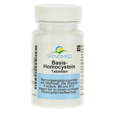 "BASIS HOMOCYSTEIN Tabletten 30 Stück" von "Synomed GmbH"