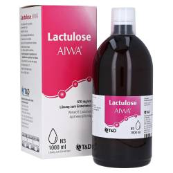 "Lactulose AIWA 670mg/ml Lösung zum Einnehmen Lösung zum Einnehmen 1000 Milliliter" von "T & D Pharma GmbH"