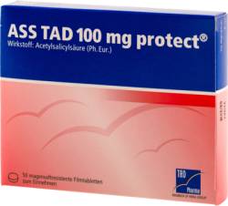 ASS TAD 100 mg protect magensaftres.Filmtabletten 50 St von TAD Pharma GmbH