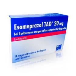 ESOMEPRAZOL TAD 20 mg bei Sodbrennen msr.Hartkaps. 14 St von TAD Pharma GmbH