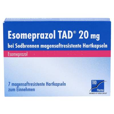 Esomeprazol TAD 20mg bei Sodbrennen von TAD Pharma GmbH