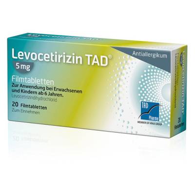 "Levocetirizin TAD 5mg Filmtabletten 20 Stück" von "TAD Pharma GmbH"