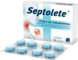 SEPTOLETE 3 mg/1 mg Lutschtabletten 16 St von TAD Pharma GmbH