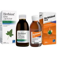 Set aus Herbion® Efeu 150 ml + HerbIsland Sirup 150 ml von TAD Pharma
