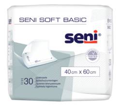 SENI Soft Basic Bettschutzunterlage 40x60 cm 30 St von TZMO Deutschland GmbH