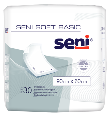 SENI Soft Basic Bettschutzunterlage 60x90 cm 30 St von TZMO Deutschland GmbH