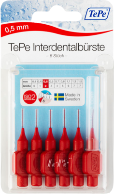 TEPE Interdentalb�rste 0,5mm rot 6 St von TePe D-A-CH GmbH