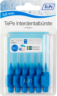 TEPE Interdentalb�rste 0,6mm blau 6 St von TePe D-A-CH GmbH