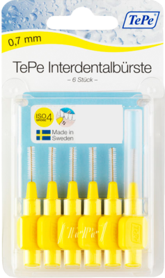TEPE Interdentalb�rste 0,7mm gelb 6 St von TePe D-A-CH GmbH