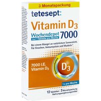 Tetesept Vitamin D3 7.000 Wochendepot Filmtabletten von Tetesept