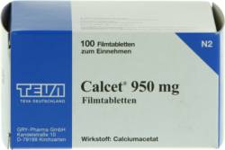 CALCET 950 mg Filmtabletten 100 St von Teva GmbH