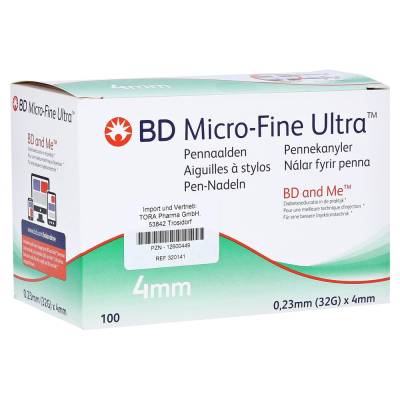 "BD MICRO-FINE ULTRA Pen-Nadeln 0,23x4 mm 32 G 100 Stück" von "ToRa Pharma GmbH"