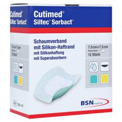 "CUTIMED Siltec Sorbact PU-Verb.7,5x7,5 cm 12 Stück" von "ToRa Pharma GmbH"