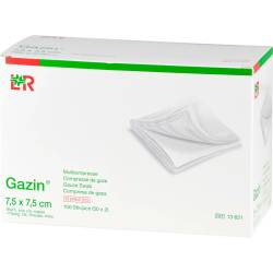 GAZIN Mullkomp.7,5x7,5 cm steril 8fach 50 X 2 St Kompressen von ToRa Pharma GmbH