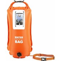 ToyToyToy, Sicherheits-Schwimmboje mit Smartphone Tasche, 36x72 cm, neon-orange, 36x72 cm, von ToyToyToy