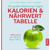 Die große Wahrburg/Egert Kalorien-&-Nährwerttabelle von Trias