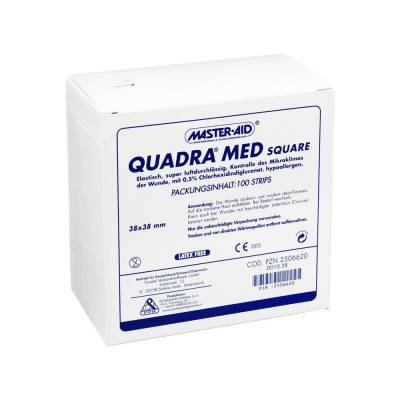 "QUADRA MED square 38x38 mm Strips Master Aid 100 Stück" von "Trusetal Verbandstoffwerk GmbH"