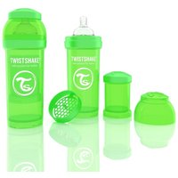 Twistshake Anti-Kolik Trinkflasche / Babyflasche mit Silikonsauger und Milchpulverportionierer 260ml von Twistshake Deutschland