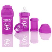 Twistshake Anti-Kolik Trinkflasche mit Silikonsauger und Milchpulverportionierer 180ml von Twistshake Deutschland