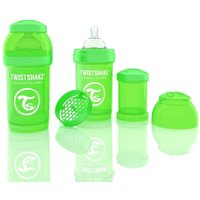 Twistshake Anti-Kolik Trinkflasche mit Silikonsauger und Milchpulverportionierer 180ml von Twistshake Deutschland