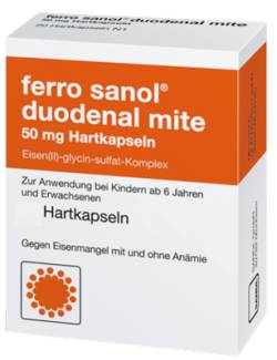 FERRO SANOL duodenal mite 50 mg magensaftr.Hartk. 100 St von UCB Pharma GmbH