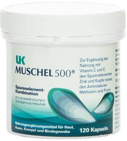 UK Muschel 500 Kapseln 87,2 g von UK-Naturprodukte Ute Keil