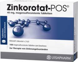 ZINKOROTAT POS magensaftresistente Tabletten 100 St von URSAPHARM Arzneimittel GmbH