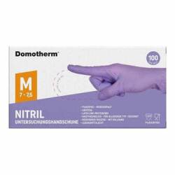 DOMOTHERM Unt.Handschuhe Nitril unste.pf M lila 100 St von Uebe Medical GmbH