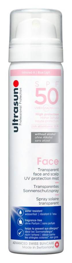 ultrasun Face Transparentes Sonnenschutzspray SPF 50 von Ultrasun AG