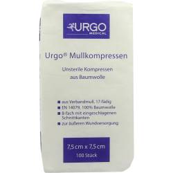 URGO MULLKOMPRESSEN 7,5x7,5 cm unsteril 100 St Kompressen von Urgo GmbH