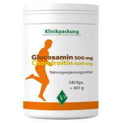 "GLUCOSAMIN 500 mg+Chondroitin 400 mg Kapseln 540 Stück" von "Velag Pharma GmbH"