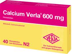 CALCIUM VERLA 600 mg Filmtabletten 40 St von Verla-Pharm Arzneimittel GmbH & Co. KG