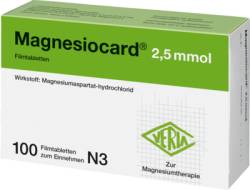 MAGNESIOCARD 2,5 mmol Filmtabletten 100 St von Verla-Pharm Arzneimittel GmbH & Co. KG