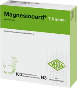 MAGNESIOCARD 7,5 mmol Brausetabletten 100 St von Verla-Pharm Arzneimittel GmbH & Co. KG