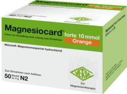 MAGNESIOCARD forte 10 mmol Orange Plv.z.H.e.L.z.E. 50 St von Verla-Pharm Arzneimittel GmbH & Co. KG