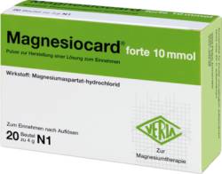 MAGNESIOCARD forte 10 mmol Plv.z.Her.e.Lsg.z.Einn. 20 St von Verla-Pharm Arzneimittel GmbH & Co. KG