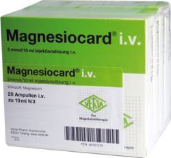 MAGNESIOCARD i.v. Injektionsl�sung 20X10 ml von Verla-Pharm Arzneimittel GmbH & Co. KG